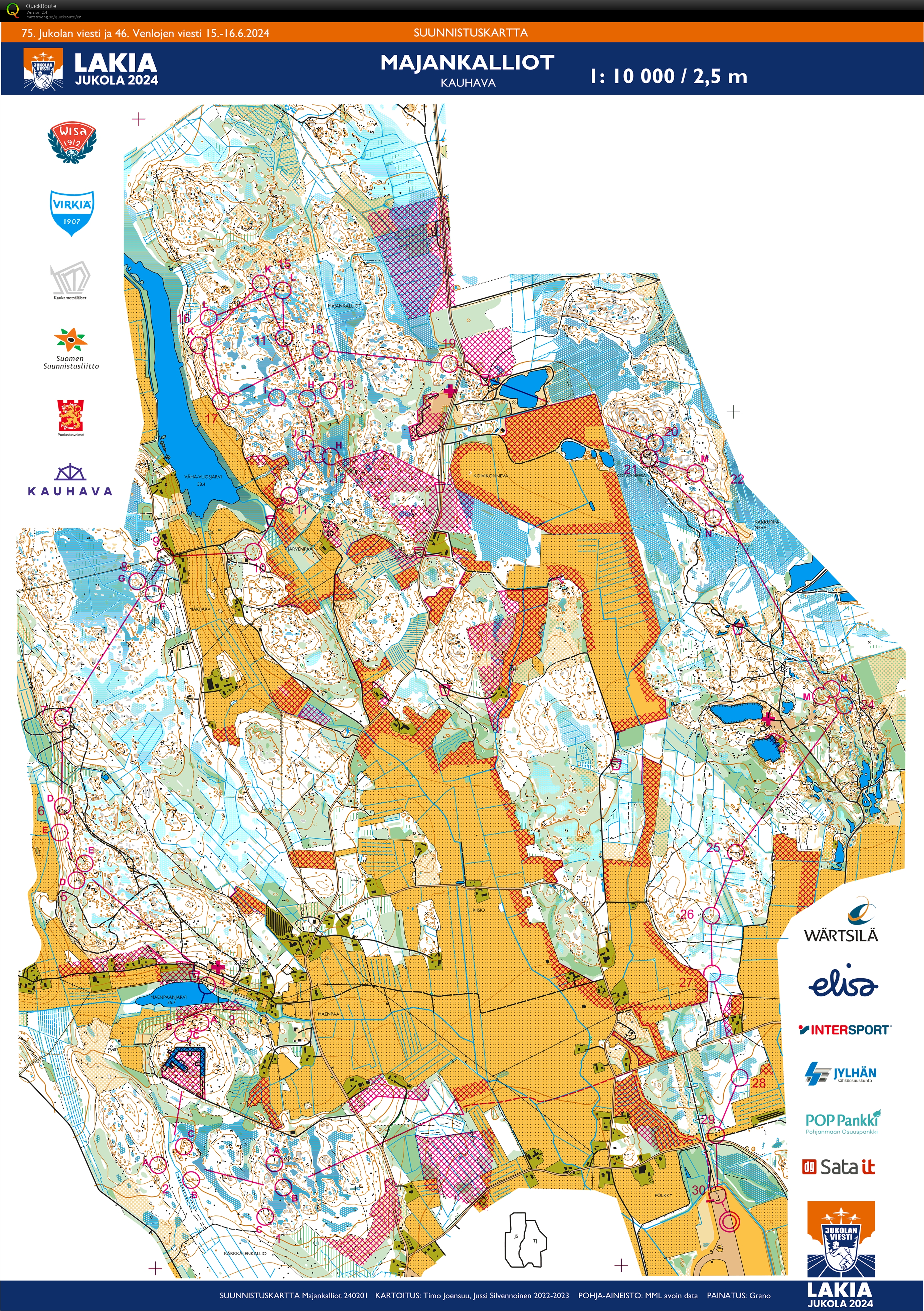 Jukola, 2. etappe - Nydalen 3 (15-06-2024)