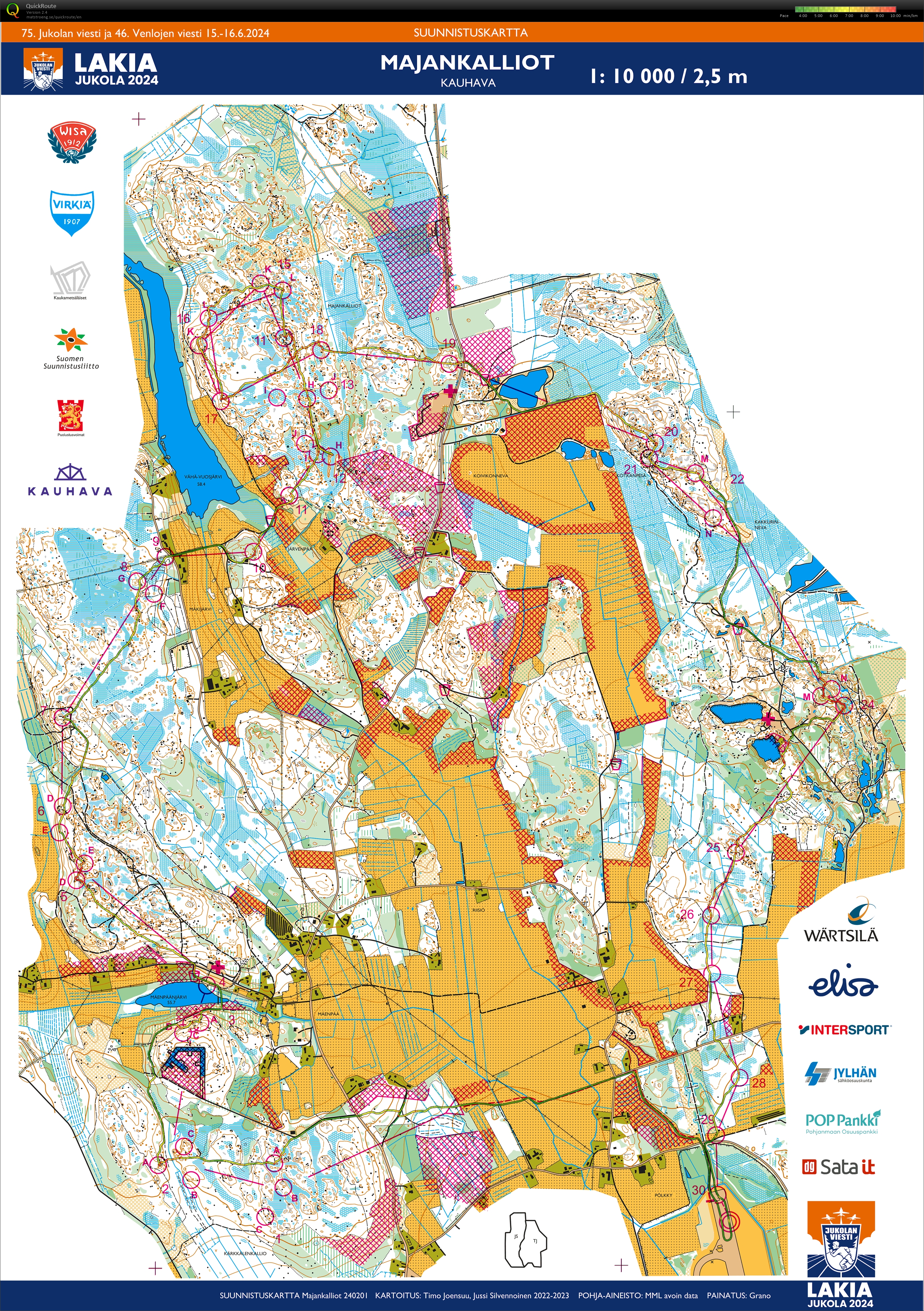 Jukola, 2. etappe - Nydalen 3 (15.06.2024)