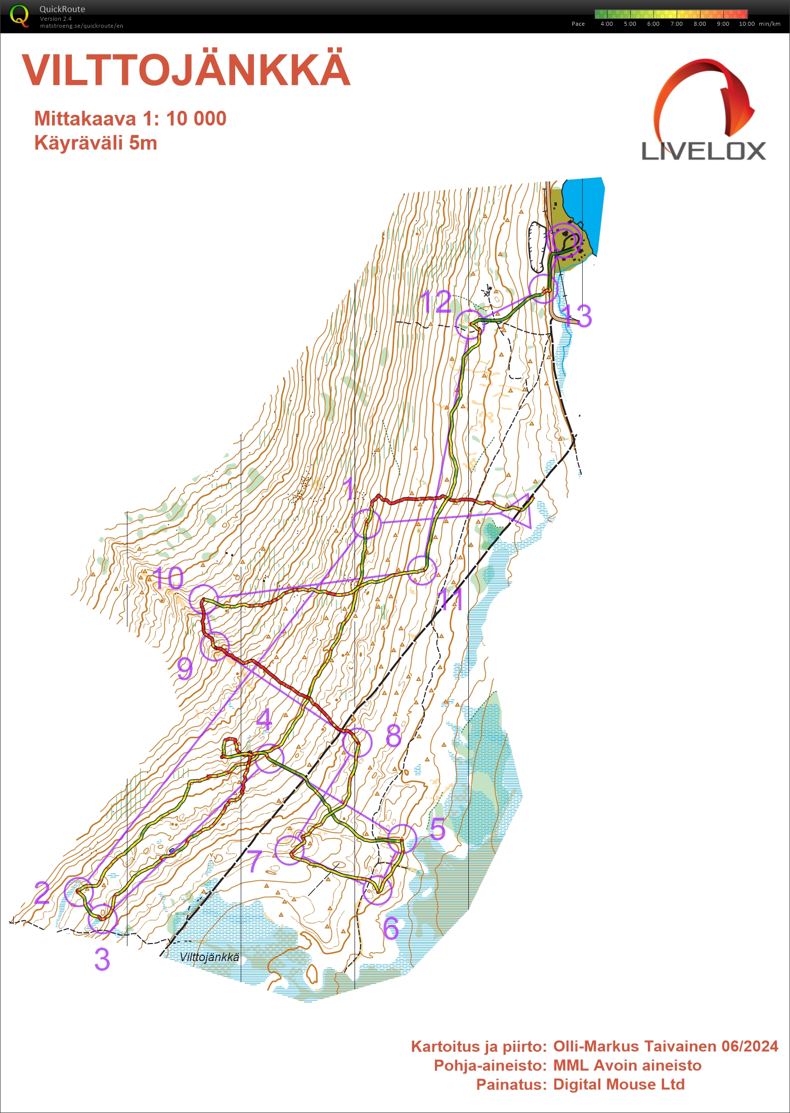 Lapland o-week, løp 4 (24-07-2024)