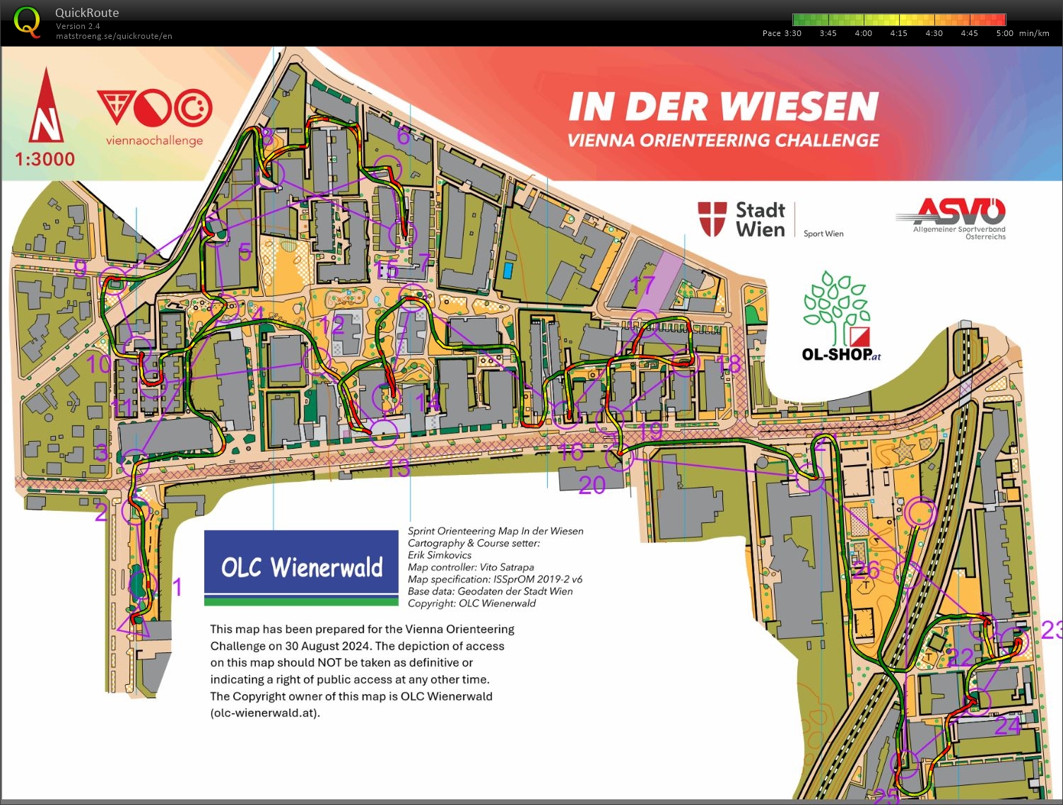 Vienna orienteering challenge, løp 1 (30.08.2024)